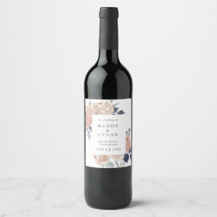 Étiquette Pour Bouteilles De Vin Simple Rustique Mariage Étiquette à vin