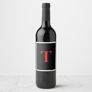 Étiquette Pour Bouteilles De Vin Simplement Vôtre Ajoutez Votre Monogramme