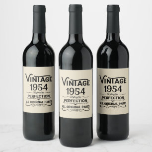 Étiquette Pour Bouteilles De Vin Soixante-dix ans fête d'anniversaire personnalisée