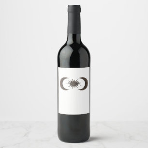 Étiquette Pour Bouteilles De Vin Soleils et Lunes Whimsigoth