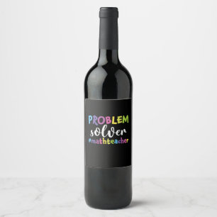 Étiquette Pour Bouteilles De Vin Solveur du problème de l'enseignant en mathématiqu