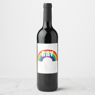 Étiquette Pour Bouteilles De Vin Sons Gay Je suis en chemise drôle LGBT Gay Lesbian