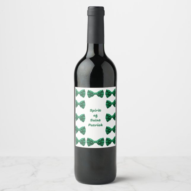 Étiquette Pour Bouteilles De Vin Spirit of Saint Patrick Vin et vin mousseux La (Devant)
