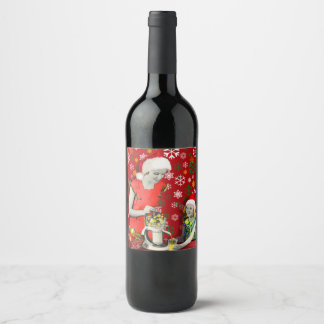Étiquette Pour Bouteilles De Vin Squeeze your Xmas