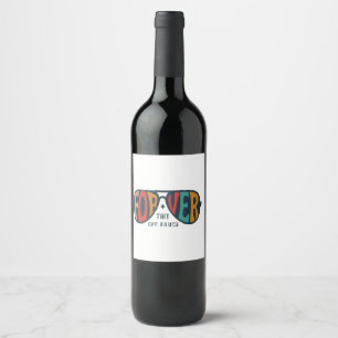 Étiquette Pour Bouteilles De Vin Squints - Pour toujours - Vintage