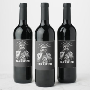 Étiquette Pour Bouteilles De Vin Statue Liberty New York Amérique arrimée