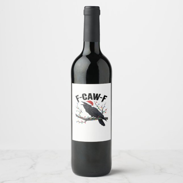Étiquette Pour Bouteilles De Vin Style créatif décontracté essentiel F Caw F (Devant)