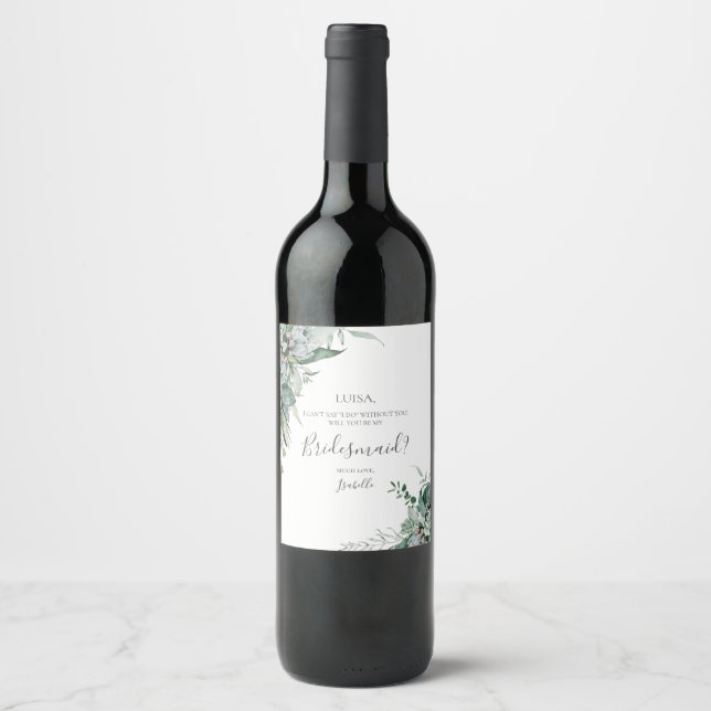Étiquette Pour Bouteilles De Vin Succulente proposition de femme d'État de la verdu (Devant)