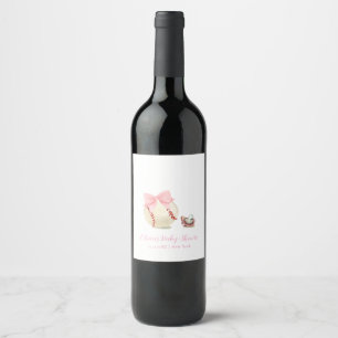 Étiquette Pour Bouteilles De Vin Sucette Arc-en-ciel Fille Baseball Sport Shower Bé