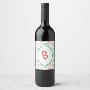 Étiquette Pour Bouteilles De Vin Sucre de canne/menthe poivrée