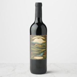 Étiquette Pour Bouteilles De Vin Superbe campagne : La beauté Pittoresque de la nat