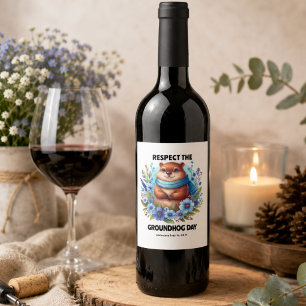Étiquette Pour Bouteilles De Vin Surestimé ? Aquarelle célébrant la journée de la m