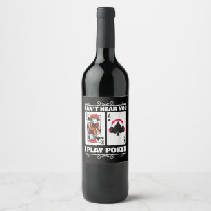 Étiquette Pour Bouteilles De Vin Texas Holdem Poker Ne Peut Pas Vous Entendre Je Jo