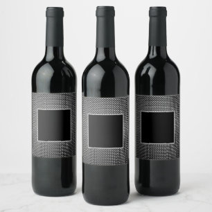 Étiquette Pour Bouteilles De Vin texture de grille Abstraite
