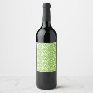Étiquette Pour Bouteilles De Vin Texture Vert Citron Grunge