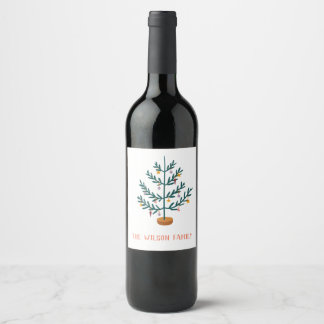 Étiquette Pour Bouteilles De Vin Thème Noël & Vacances