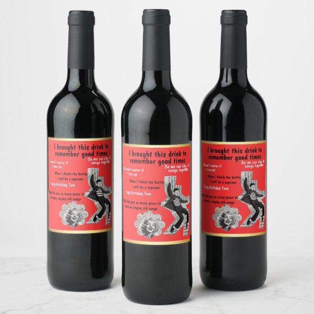 Étiquette Pour Bouteilles De Vin Timeless Wine Labels for Nostalgic Moments! (Bouteilles)