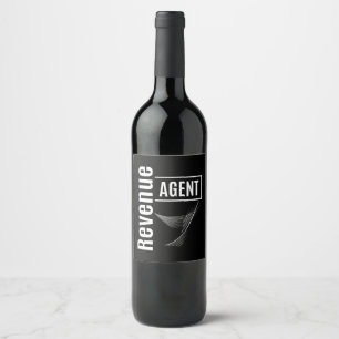 Étiquette Pour Bouteilles De Vin Titre du travail de l'agent de produit
