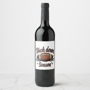 Étiquette Pour Bouteilles De Vin Touchez la saison dernière Imaginaire Football Rug