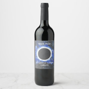 Étiquette Pour Bouteilles De Vin Trou noir Cabernet sauvignon