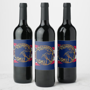 ÉTIQUETTE POUR BOUTEILLES DE VIN TRUMP