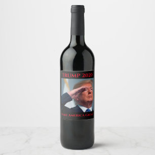 Étiquette Pour Bouteilles De Vin Trump 2020 - Rendre l'Amérique grande