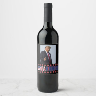 Étiquette Pour Bouteilles De Vin Trump 2024