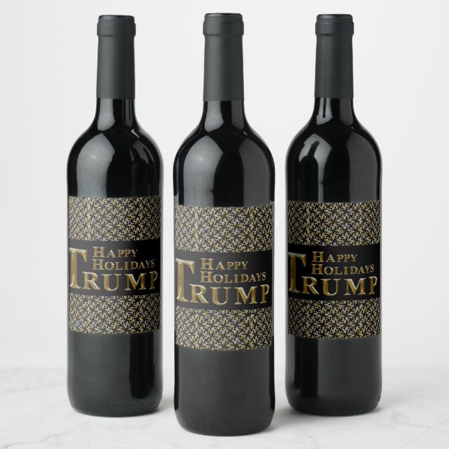 ÉTIQUETTE POUR BOUTEILLES DE VIN TRUMP 2024 (Bouteilles)