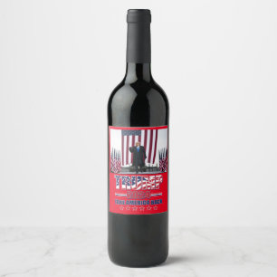 Étiquette Pour Bouteilles De Vin Trump 2024 Reprenez l'Amérique