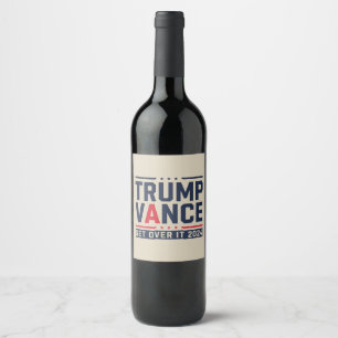 Étiquette Pour Bouteilles De Vin Trump remporte l'élection présidentielle de 2024 T