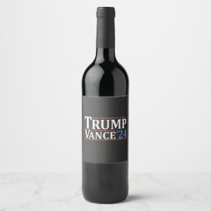 Étiquette Pour Bouteilles De Vin Trump Vice-président Vance American Election USA