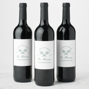 Étiquette Pour Bouteilles De Vin Un match fait dans la Bachelorette du Ciel