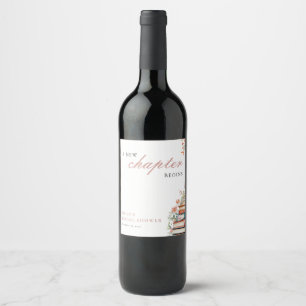 Étiquette Pour Bouteilles De Vin Un nouveau chapitre commence livres douche de mari