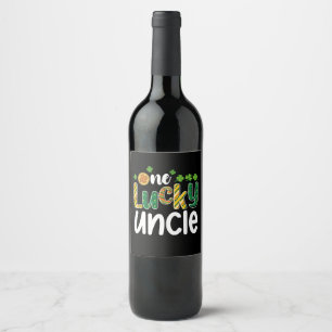 Étiquette Pour Bouteilles De Vin Un oncle chanceux jumelant la famille St Patrick's