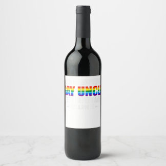 Étiquette Pour Bouteilles De Vin Un oncle gai super sexy Gay