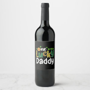 Étiquette Pour Bouteilles De Vin Un papa chanceux qui correspond à la famille St Pa