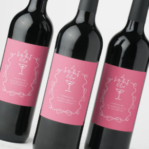 Étiquette Pour Bouteilles De Vin Un Petit Peu Plus Ancien Martini fête d'anniversai