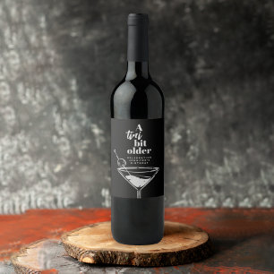 Étiquette Pour Bouteilles De Vin Un Tini Un Peu Plus Ancien Martini