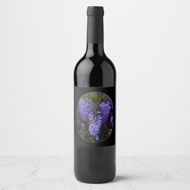 Étiquette Pour Bouteilles De Vin une belle touche de nature  (Devant)