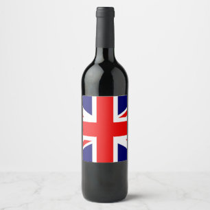 Étiquette Pour Bouteilles De Vin Union Jack