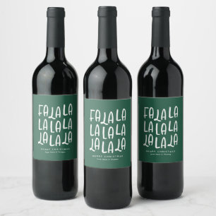 Étiquette Pour Bouteilles De Vin Vacances vert et blanc plaisir personnalisé vacanc