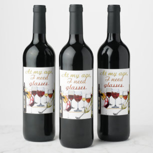 Étiquette Pour Bouteilles De Vin Verres à vin SlipperyJoe's jeu de mots coquin roug