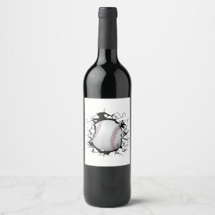 Étiquette Pour Bouteilles De Vin Vêtements de baseball - Baseball