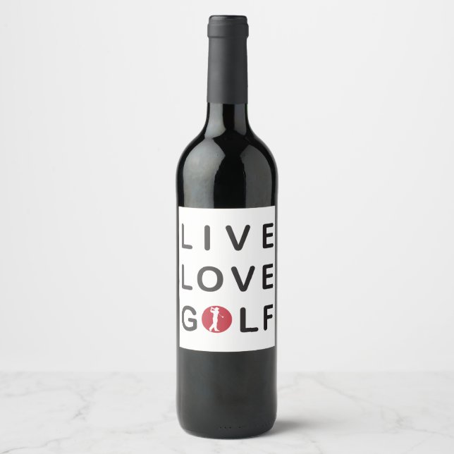 Étiquette Pour Bouteilles De Vin Vêtements de boxer pour hommes. (Devant)