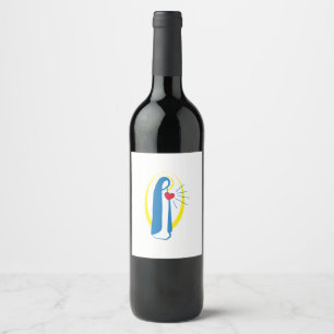 Étiquette Pour Bouteilles De Vin Vierge Marie