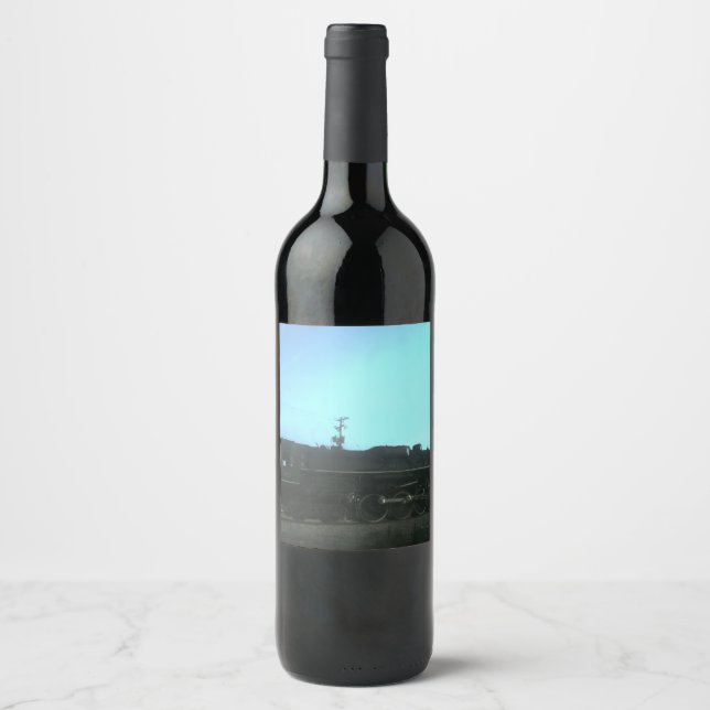 Étiquette Pour Bouteilles De Vin Vieux train à vapeur