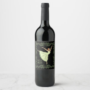 Étiquette Pour Bouteilles De Vin Vin de Ballerina Grace