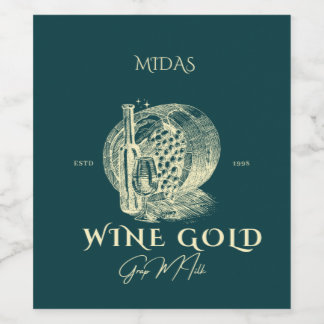 Étiquette Pour Bouteilles De Vin Vin de haute qualité MIDAS