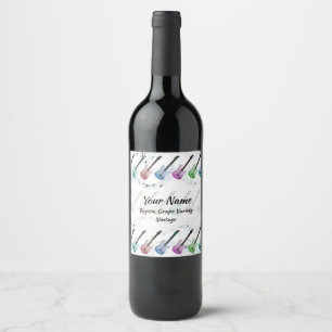 Étiquette Pour Bouteilles De Vin Vin de rock