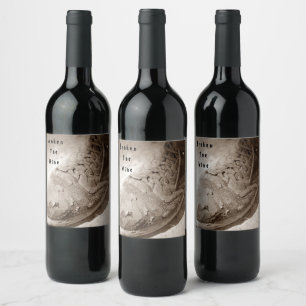 Étiquette Pour Bouteilles De Vin Vin dur de travail de démarrage de travail de trav